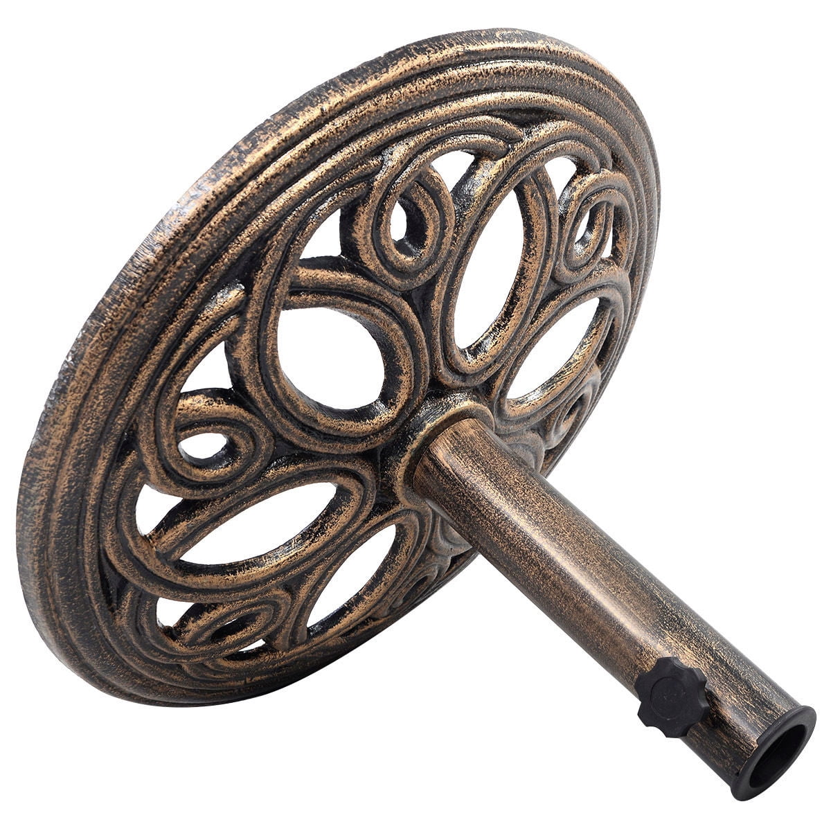 Gymax 23 LBS Patio Outdoor Round Umbrella Base Stand Cast Iron