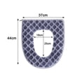 thumbnail image 2 of Laklulu - Funda para asiento de inodoro suave, gruesa y cálida con cremallera, lavable, 2 of 6