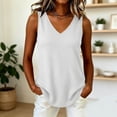 thumbnail image 4 of GUACER Ribbed V-Neck Tank Top for Women Sleeveless Blouses Casual Summer Basic Top for Layering, 4 of 6