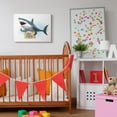 thumbnail image 2 of Stupell Industries Nautical Shark Free Kisses Sign Kid's Animal Humor Canvas Wall Art Design by Ziwei Li, 2 of 6