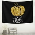 thumbnail image 3 of GZHJMY Tapestry Wall Hanging Happy Thanksgiving Autumn Golden Pumpkin Tapestry Decorative Wall&nbsp;Blanket&nbsp;Bedding Tapestry for Bedroom Living Room Dorm 80"x60" Gift Decor, 3 of 7