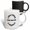 Multicolor, variant on 3drose, Image Text About Coffee and Liking People, 11oz Two-tone Black Mug