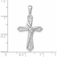 thumbnail image 3 of 14K White Gold 1/20Ct. Diamond Cross Pendant (32.5 X 18) Made In India -Jewelry By Sweet Pea, 3 of 6