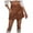 Brown, variant on ZUKMRJPC Women Pu Leather Wide Leg Shorts High Waist Zip Shorts Soft Comfy Business Work Shorts with Pockets on Clearance