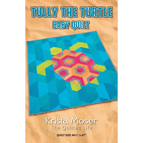Tully The Turtle Baby Quilt Pattern by Krista Moser