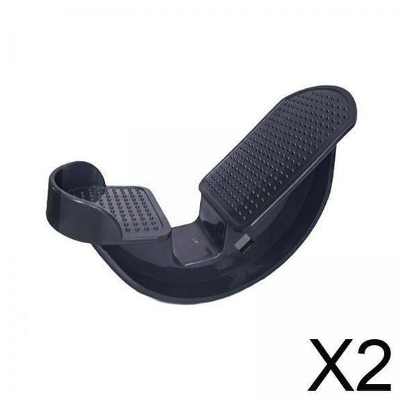 2xFoot Rocker Stretchers Para Piernas Distendidas, Antideslizantes, Para Uso En Oficina, Color Negro