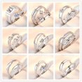 thumbnail image 2 of 50 estilos 925 anillo de plata original, anillo de diamantes para mujer, apertura ajustable, accesorios de joyería de moda japonesa y coreana de moda Gao Jiahui unisex, 2 of 2