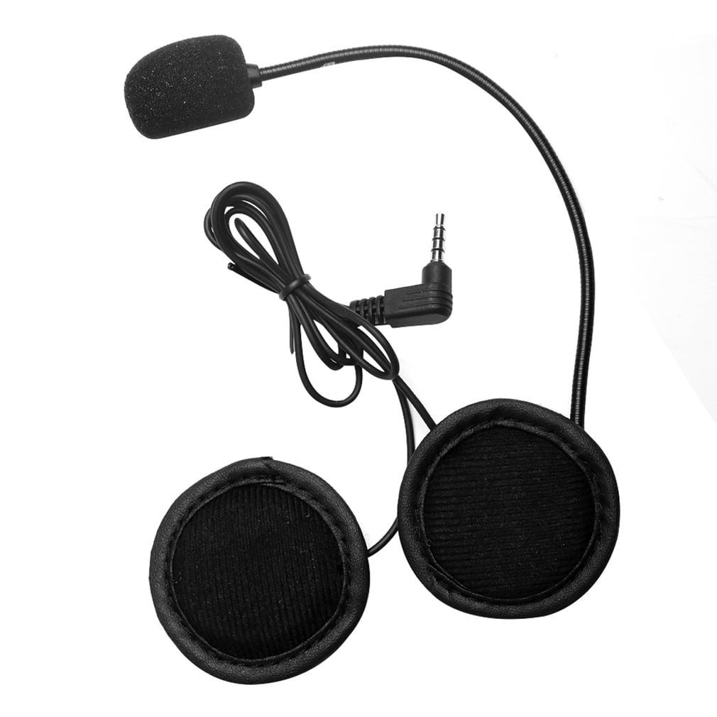 Wired Headset mic/speaker+Clip mount for V6 Motorcycle Bluetooth Helmet Intercom 