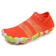 thumbnail image 5 of lnmuld Men Women Five Toe Water Shoes Knit Barefoot Socks for Swim Beach Yoga Cycling Color:Orange,Size:41, 5 of 9