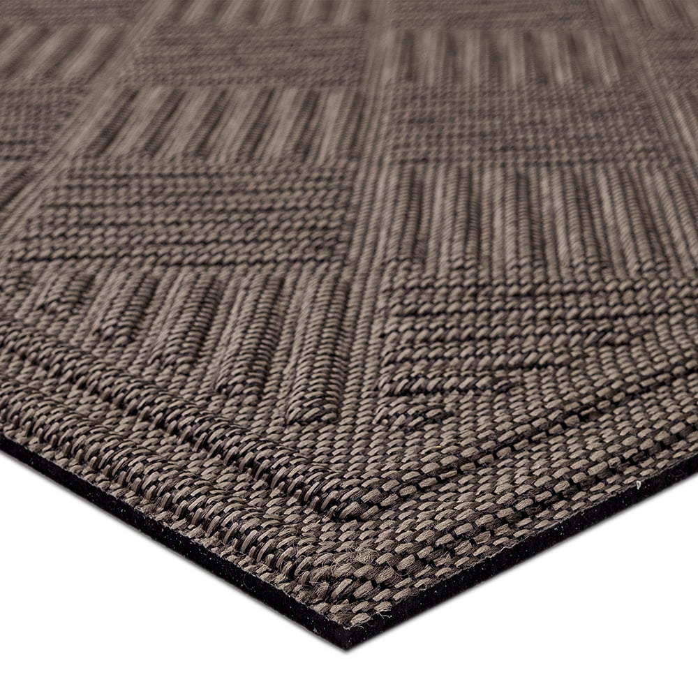 Mohawk Home Parquet Impressions Jacquard Low Pile Non-slip All Weather Indoor/Outdoor Door Mat, Gray, 2' x 3'