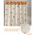thumbnail image 6 of Fall Maple Leaf Shower Curtain Set ，Waterproof Fabric Shower Curtains Thanksgiving Plant Shower Curtains for Bathroom,Bathroom Decor 66"x72", 6 of 7