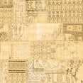 thumbnail image 1 of Ahgly Company Indoor Square Patchwork Brown Transitional Area Rugs, 8' Square, 1 of 4
