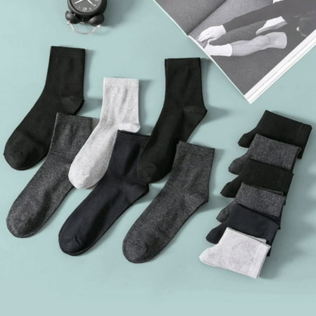 

AYYUFE 5 Pairs Spring Summer Men Socks High Elasticity Anti-friction Sweat-absorbent Socks for Sports