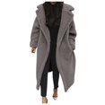 thumbnail image 1 of Uinagy Women's Sherpa Long Coat Jacket, 1 of 4