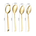 thumbnail image 2 of 1/4pcs Sinewy Party Stainless Steel Kitchen 27.8*5.8 CM Home Extended Serving Spoon Serving Spoons Set Serving Spoon Long Handle Serving Spoon GOLD 1PCS STYLE 1, 2 of 8