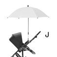 thumbnail image 3 of Sombrilla para cochecitos de bebé, protección UV con clip ajustable, transpirable, doblada libremente, cubierta para cochecito infantil para cochecito , 75cm Blanco Baoblaze Sombrilla para cochecito de bebé, 3 of 5
