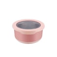 thumbnail image 2 of Cuenco De Acero Inoxidable Recipientes herméticos de acero inoxidable de 1 pieza con tapa, apilables, para preparar comidas, aptos para frigorífico y congelador (rosa, 720 ml) Rkxzt, 2 of 8
