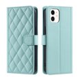 thumbnail image 2 of for iPhone 11 Elegant Diamond Patterned Phone Case Wallet Pocket with Card Holder for Women,Crossbody Strap Case for iPhone 11 with Strap Lanyard,Magnetic Flip Leather Case,Mint, 2 of 8