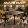thumbnail image 7 of T-SKR 34" Folding Card Table & 4 Chairs Set, 5-Piece, 330lbs Durable Chairs, for Games/Dining/Indoor/Outdoor, Black, 7 of 7