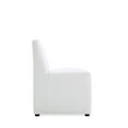 thumbnail image 6 of Manhattan Comfort Anna 19.69" Faux Leather Armless Dining Chair in Cream (2 Pc), 6 of 10
