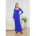 thumbnail image 3 of Two-in-one With Lining Double-layer Belly Contracting Hip Lifting Long Sleeve Narrow Dress, 3 of 7