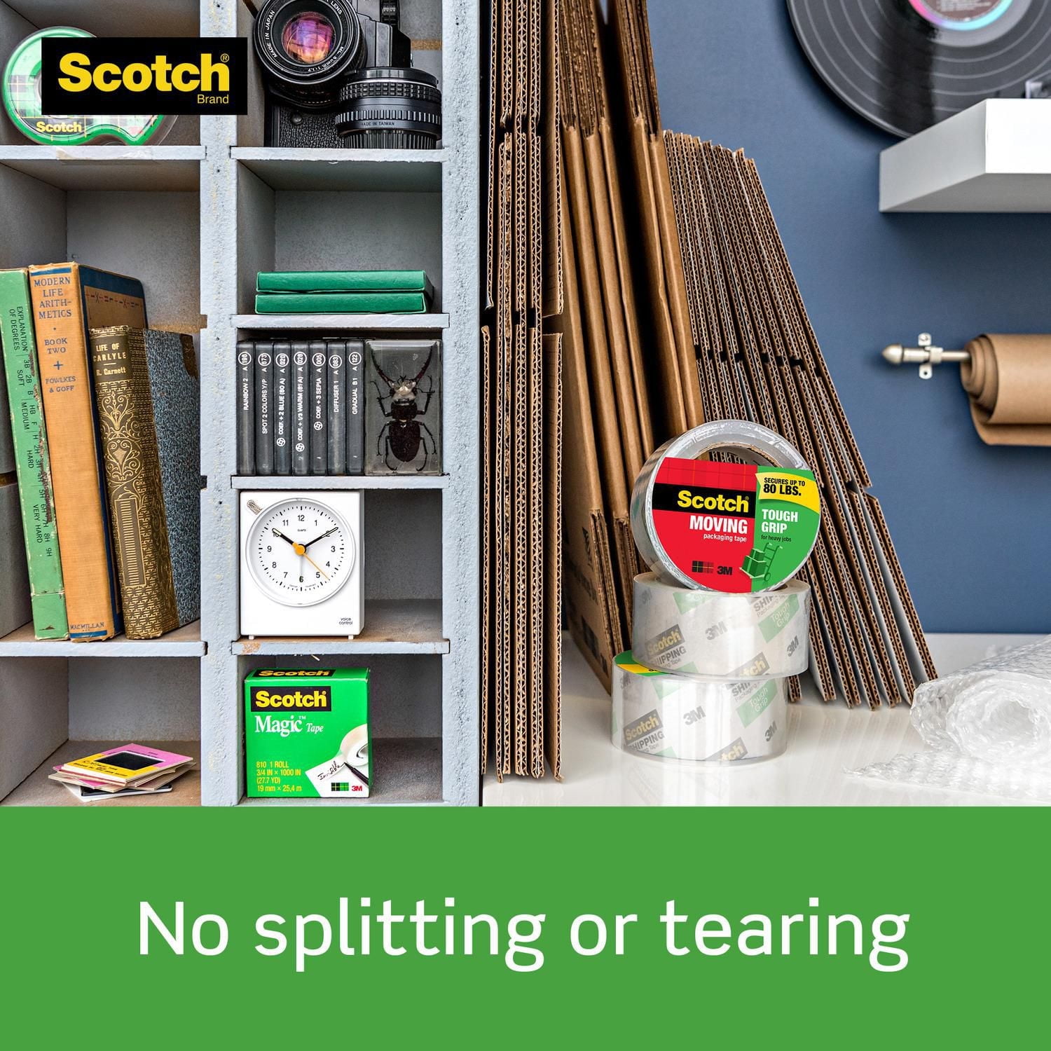 Scotch® Packaging Tape 3500-3-ESF Clear, 1.88 in x 54.6 yd (48 mm x 50 m), 3/Pack