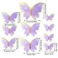 thumbnail image 2 of Cake Toppers 3D Butterfly 10PCS Decorative Cupcake Picks Cake Decoration Sticks, 2 of 6