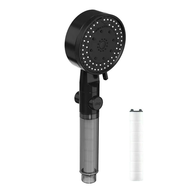 Shower Heads High Pressure Turbo Shower Head Home Bath Shower Nozzle Water Heater Filter Shower ,10 Bathing Modes,One Pressurised Water Stop Function Shower Head. Shower Head with Hose