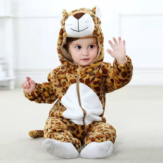 Mameluco para niños, mono para niñas, disfraces de animales para niños, peleles con capucha para bebés de otoño, prendas de vestir para niños, trajes de Navidad para recién nacidos 0-36M12M Gao Jinjia LED