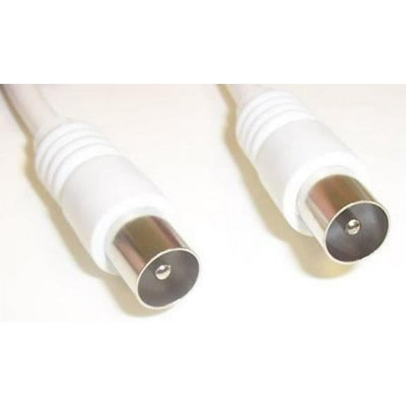 PRO SIGNAL - TV Aerial Lead, Coax Plug to Coax Plug, 2m White