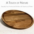 thumbnail image 5 of Round Wood Tray, Serving Platter, Appetizer Charcuterie Board, B, 5 of 8