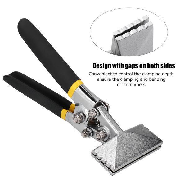 Diseño A Mano Con Espacios en Ambos Lados Seamer Manual, alicate Multifuncionales, Conveniente para Transportar Metal para procesar techos de techos suspendidos