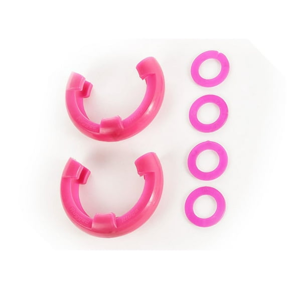 Rugged Ridge by RealTruck | D-Ring Shackle Isolator Kit, Pink Pair, 3/4 inch | 11235.34