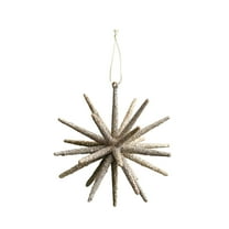 Zhourta Christmas Tree Burst Star Topper Glittering Explosion Ornament for Holiday Decor