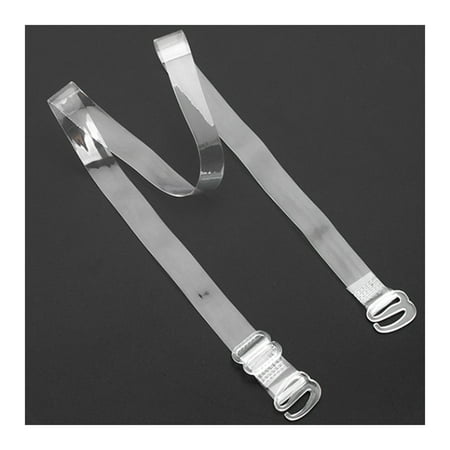 

Liveday Invisible Clear Bra Strap Non-Slip Adjustable Soft 10/25/50 Pair Transparent Shoulder Strap for Women