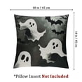 thumbnail image 4 of nygtbtfer Halloween Pillow Covers Ghosts Pillowcase Spooky Holiday Farmhouse Throw Pillows Indoor Outdoor Couch Cushion Case for Home Sofa Decor White, 4 of 7