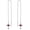 July-Ruby, variant on Cross Birthstone Threader Earrings 925 Sterling Silver Gemstone with Cross Christian Long Chain Ear Line Jewelry for Women Gifts