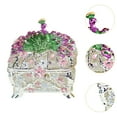 thumbnail image 6 of yuksok Jewelry Box Peacock Trinket Box Creative Desktop Collectible Ornament Decorative White, 6 of 9