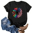 thumbnail image 4 of IROINNID July 4th Tops for Women Round Neck T-Shirt Casual Loose Tops Blouse Short Sleeve Tops America Independence Day, 4 of 6