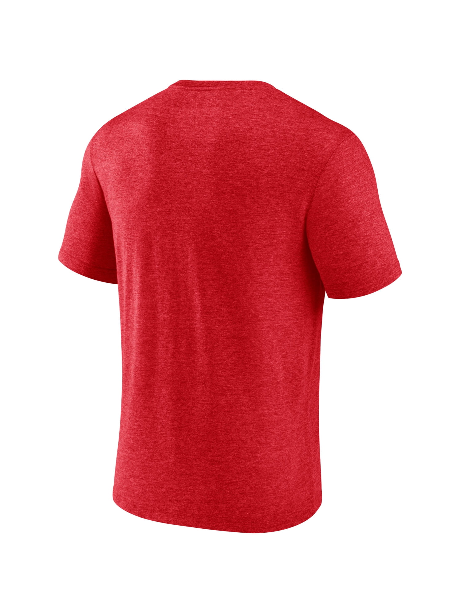 NFL Kansas City Chiefs Men's Synthetic Red Heather Short Sleeve T-Shirt