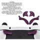 thumbnail image 4 of Lot de 4 boutons arrière de rechange professionnels en métal pour manette PS5 Edge, violet, 4 of 4