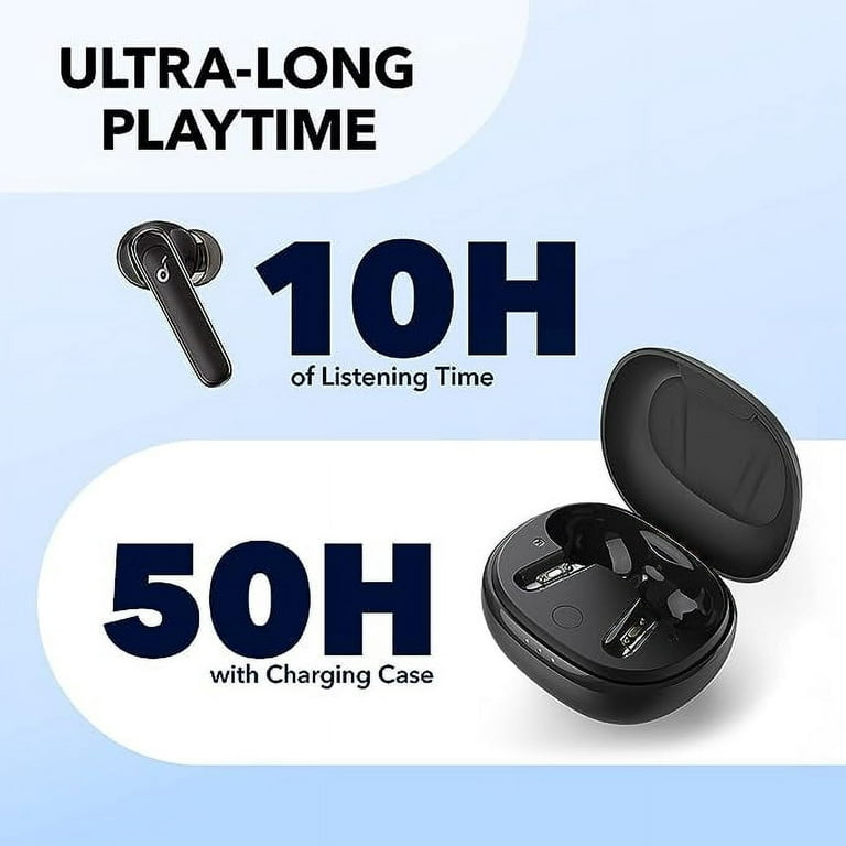 Soundcore by Anker Life P3 Noise Cancelling Earbuds, Ultra Long 50H  Playtime, APP Control,Black