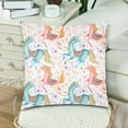 thumbnail image 2 of MKHERT Cute Flying Unicorn Pillowcase Pillow Protector Cushion Cover 18x18 inch,Set of 2, 2 of 3