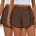 thumbnail image 2 of XuJwPNcy 2 PCS Shorts for Women Trendy Flowy Pleated Shorts Athletic Workout Elastic Waisted Running Shorts, 2 of 4