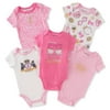 Juicy Couture Girls 0-9 Months Looking Fabulous 5-Pack Bodysuit (Light Pink 3/6 Months)