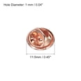 thumbnail image 2 of Uxcell Pin Backs Metal Lapel Pin Backing Enamel Pin Brooch Holder Decorative Accessories Rose Gold 100 Pack, 2 of 6