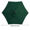 thumbnail image 3 of Cubierta Paraguas Sunshade Tela Reemplazable para Parasol Sin Soporte 2m Protección UV Impermeable 6 Huesos Desmontables Jardín Playa Al Aire Libre, 3 of 9