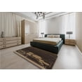 thumbnail image 5 of Ahgly Company Machine Washable Indoor Rectangle Transitional Red Brown Area Rugs, 7' x 10', 5 of 7