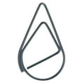 thumbnail image 1 of 30 Pieces Paper Clip Cute Water Drop Shape Photo Poster Simple Style Solid Color Office School Note Book Photo Clamp Bookmark Black, 1 of 9