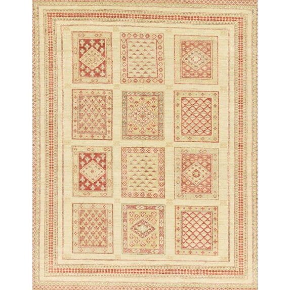 Ahgly Company Indoor Rectangle Abstract Brown Gold Abstract Area Rugs, 2' x 3'